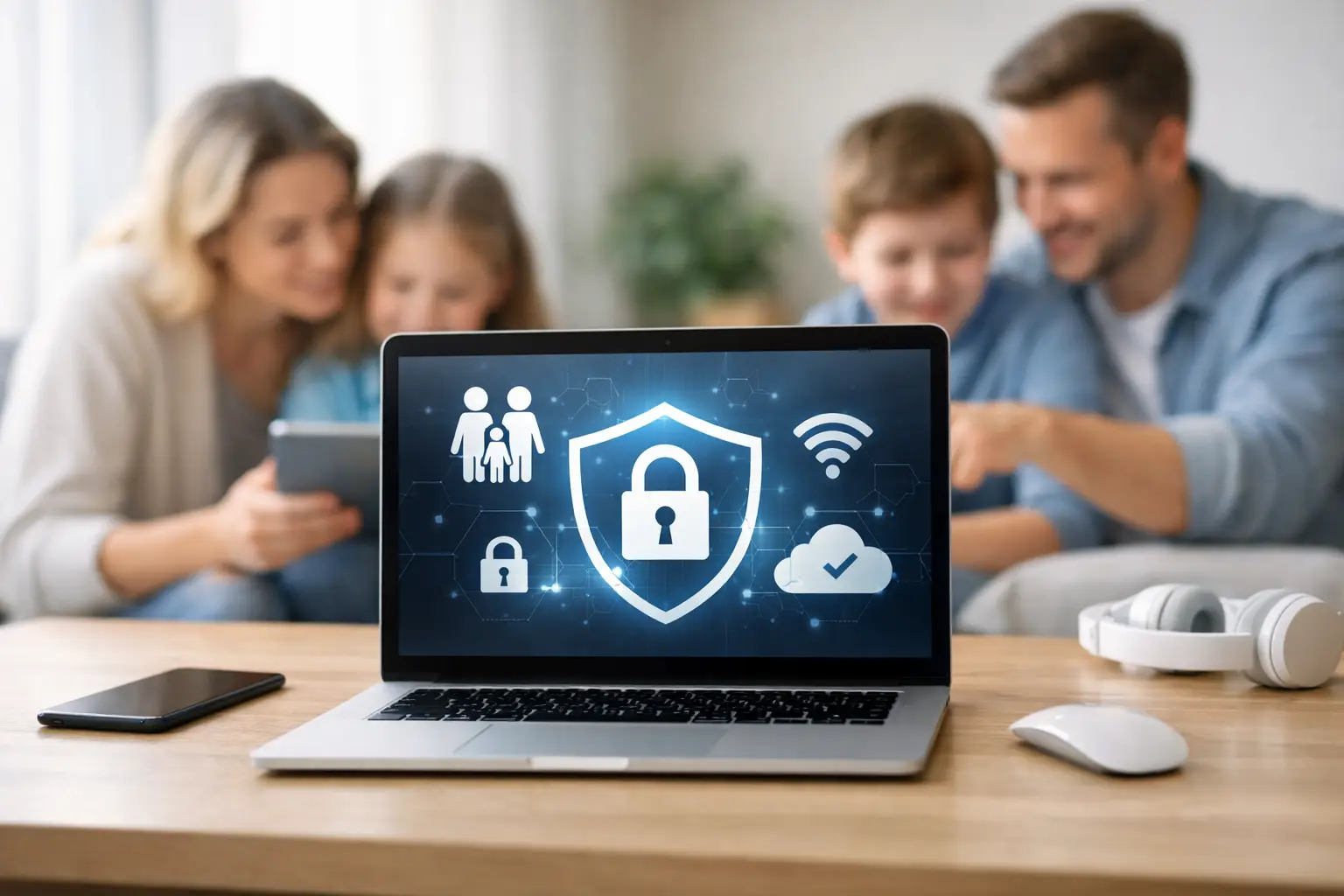 Familien-Laptop sicher einrichten