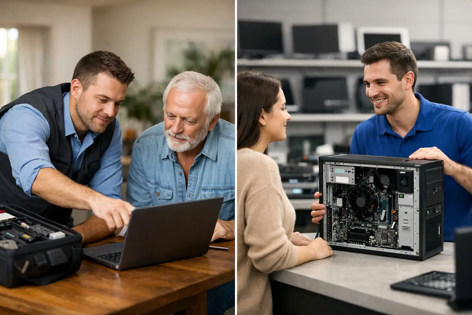 Hausbesuch oder Computergeschäft: Was hilft?