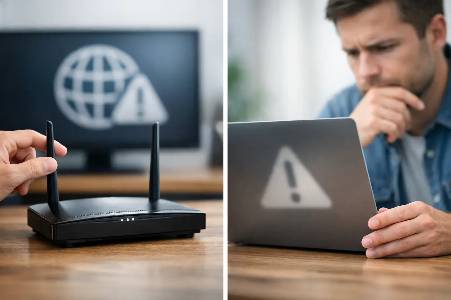 Vergleich Internetstörung oder Gerätefehler